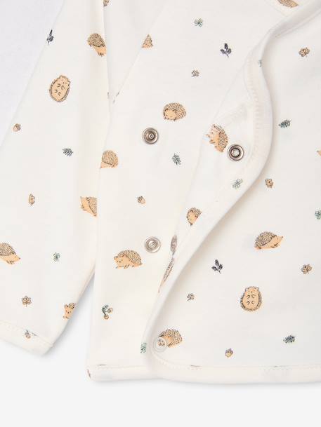 Brassière naissance manches longues cappuccino+écru+vert sauge 8 - vertbaudet enfant 