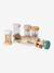 Set de 5 hochets musicaux en bois FSC® bois+Rétro Flower 6 - vertbaudet enfant 