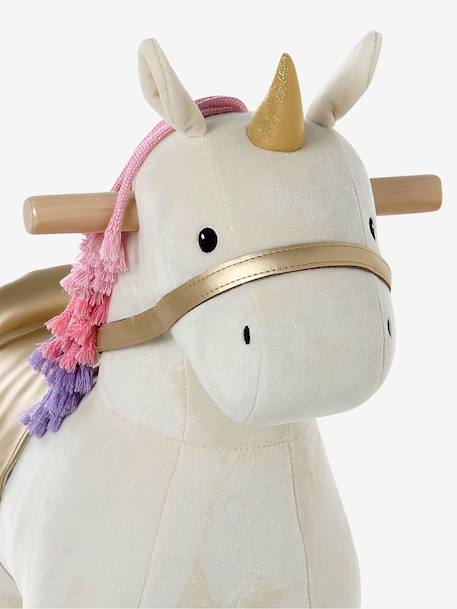 Cheval à roulettes en bois FSC® Grand cheval+Grande licorne+Petit cheval+Petite licorne 27 - vertbaudet enfant 