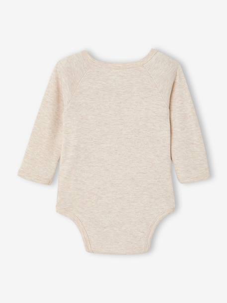 Lot de 2 bodies naissance manches longues écru 4 - vertbaudet enfant 