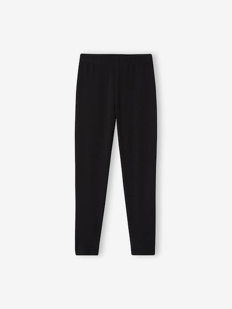 Legging long fille noir+prune 1 - vertbaudet enfant 
