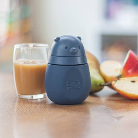 Gourde réutilisable avec tétine en silicone 150ml yummy Bleu infinity+Rose blush+Vert forest 6 - vertbaudet enfant 