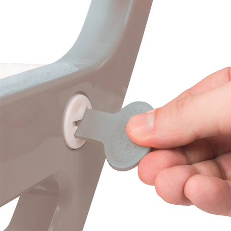 Toilettes d'apprentissage avec échelle pour enfant Blanc et gris 5 - vertbaudet enfant 