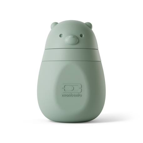 Gourde réutilisable avec tétine en silicone 150ml yummy Bleu infinity+Rose blush+Vert forest 14 - vertbaudet enfant 