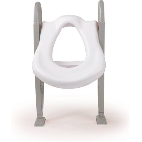 Toilettes d'apprentissage avec échelle pour enfant Blanc et gris 3 - vertbaudet enfant 