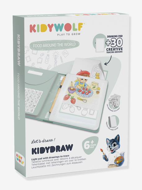 KidyDrawPAD Tablette dessin par décalquage bleu+vert clair 11 - vertbaudet enfant 