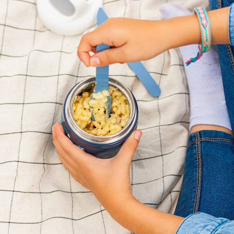 Lunch box isotherme 2 compartiments 500ml handy Bleu wolf+Cannelle fox+Vert raccoon 5 - vertbaudet enfant 