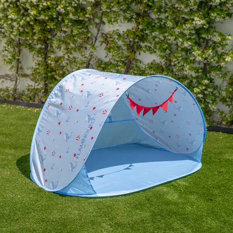 Tente de plage enfant pliante polyester Bleu+Rose 4 - vertbaudet enfant 