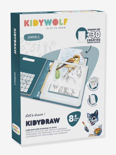 KidyDrawPAD Tablette dessin par décalquage bleu+vert clair 5 - vertbaudet enfant 