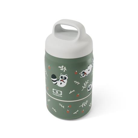 Lunch box isotherme 2 compartiments 500ml handy Bleu wolf+Cannelle fox+Vert raccoon 13 - vertbaudet enfant 