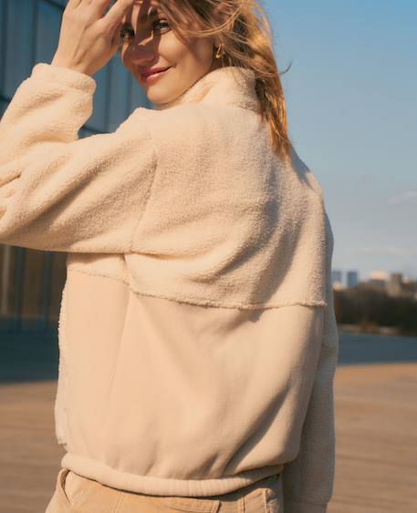 Veste polaire de grossesse et portage sasha Beige 4 - vertbaudet enfant 