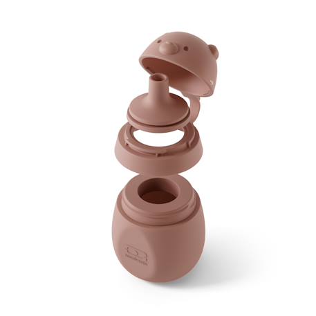 Gourde réutilisable avec tétine en silicone 150ml yummy Bleu infinity+Rose blush+Vert forest 10 - vertbaudet enfant 