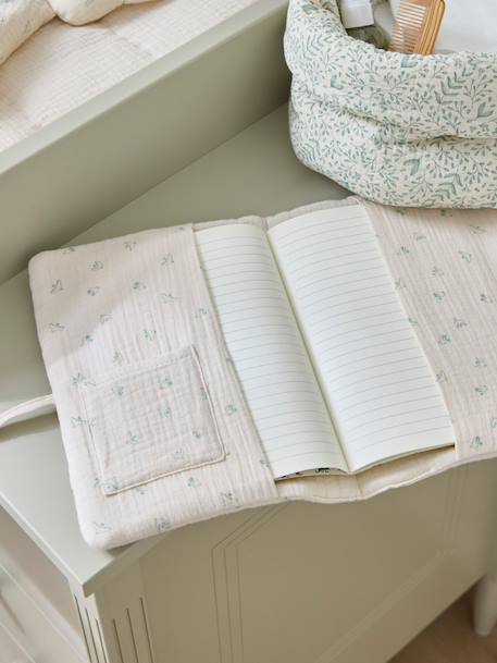 Housse pour carnet de santé en gaze hirondelles Imprimé hirondelles 3 - vertbaudet enfant 