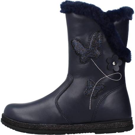 Bottes fille modèle campanella Argent+Bleu 8 - vertbaudet enfant 