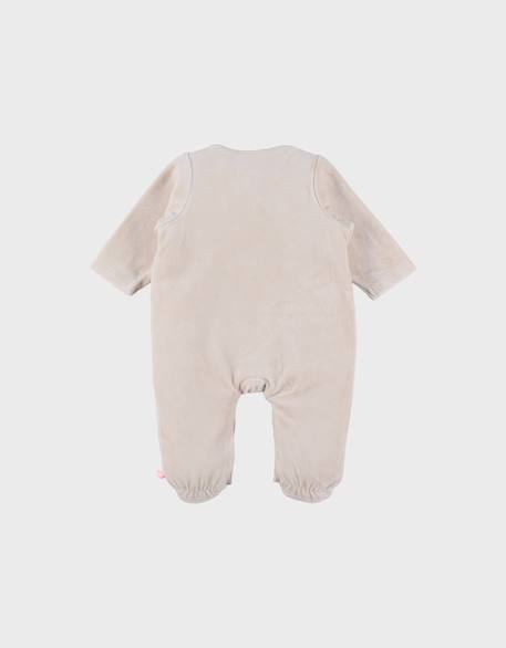 Pyjama dors-bien en velours Beige 3 - vertbaudet enfant 