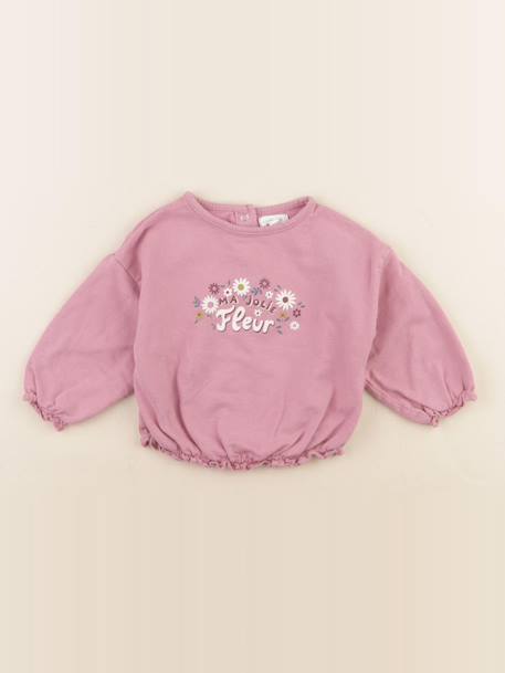 Sweat - 12 mois Rose 1 - vertbaudet enfant 