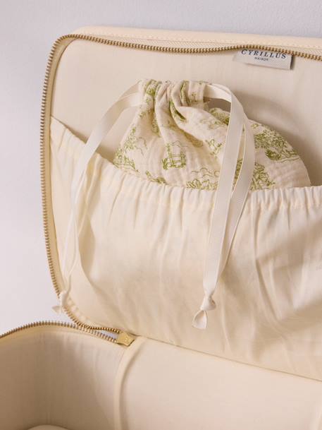 Valisette en tissu - imprimé albertine Imprimé  bali corail+Imprimé  famrer vert 6 - vertbaudet enfant 