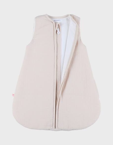Gigoteuse bébé en mousseline bio Beige 1 - vertbaudet enfant 