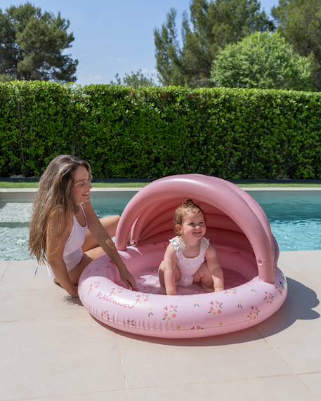 Piscine enfant avec auvent protection soleil Bleu+Rose 7 - vertbaudet enfant 