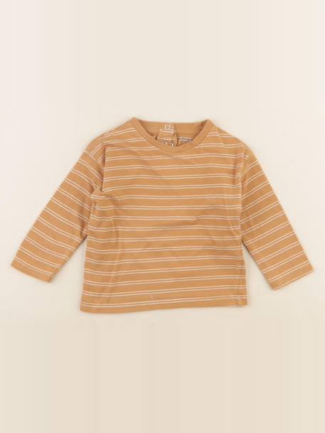 Tee-shirt - 12 mois Marron 1 - vertbaudet enfant 