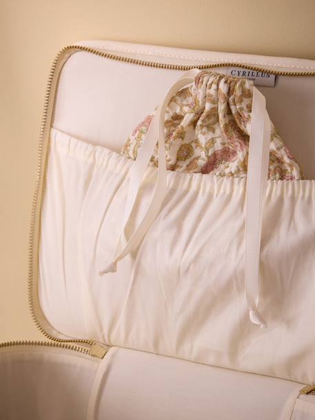 Valisette en tissu - imprimé albertine Imprimé  bali corail+Imprimé  famrer vert 4 - vertbaudet enfant 