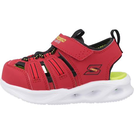 Sandales bébé garçon légère souple Bleu blnv+Noir bklm+Rouge rdbk 14 - vertbaudet enfant 