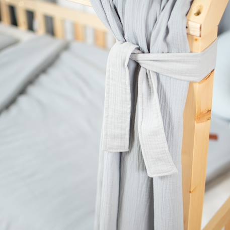 Embrasses attaches à nouer pour ciel de lit cabane Beige+Blanc+Bleu+Camel+Écru+Gris+Rose+Terracotta+Vert de gris 17 - vertbaudet enfant 