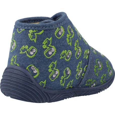 Chaussons garçon modèle ankle boot tulip Bleu 800+Bleu 860 9 - vertbaudet enfant 