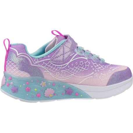 Baskets basses à scratch Bleu blmt+Lvmt levender multi+Violet lvmt 13 - vertbaudet enfant 