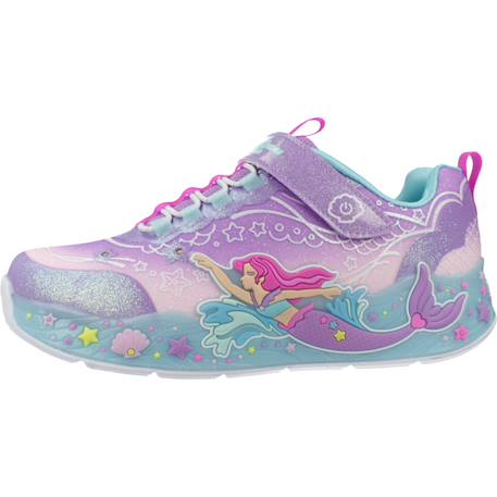 Baskets basses à scratch Bleu blmt+Lvmt levender multi+Violet lvmt 14 - vertbaudet enfant 