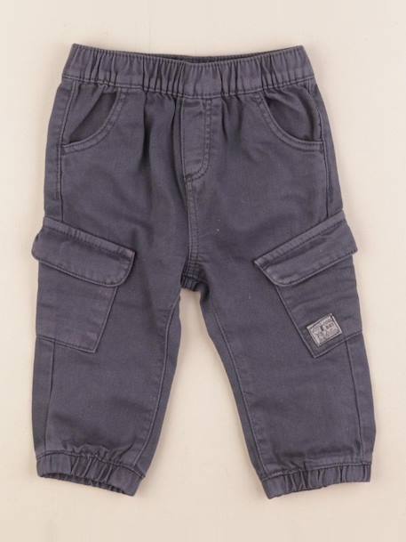 Pantalon - 9 mois Gris 1 - vertbaudet enfant 