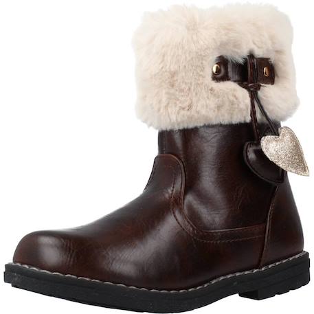 Bottes fille modèle 112301 Bordeaux 4 - vertbaudet enfant 