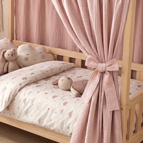 Embrasses attaches à nouer pour ciel de lit cabane Beige+Blanc+Bleu+Camel+Écru+Gris+Rose+Terracotta+Vert de gris 20 - vertbaudet enfant 