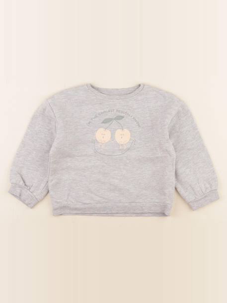 Sweat - 4 ans Gris 1 - vertbaudet enfant 