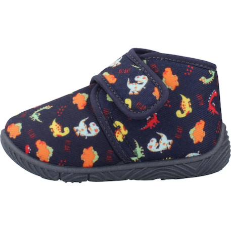 Chaussons garçon modèle ankle boot tulip Bleu 800+Bleu 860 2 - vertbaudet enfant 