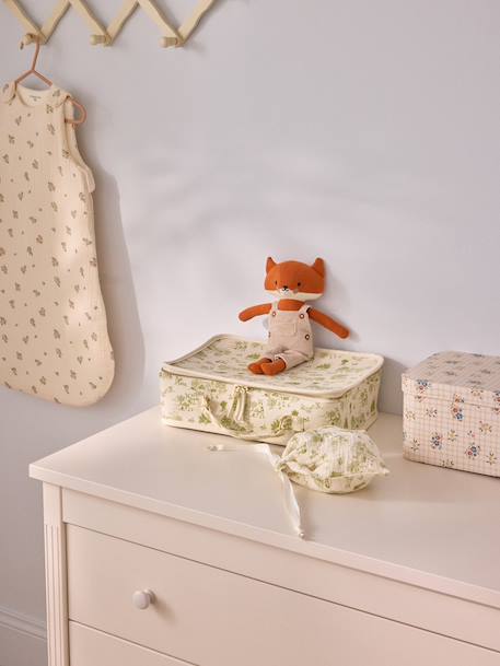Valisette en tissu - imprimé albertine Imprimé  bali corail+Imprimé  famrer vert 7 - vertbaudet enfant 