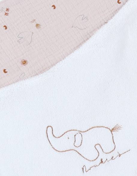 Lot 2 bavoirs éponge & mousseline Beige 4 - vertbaudet enfant 