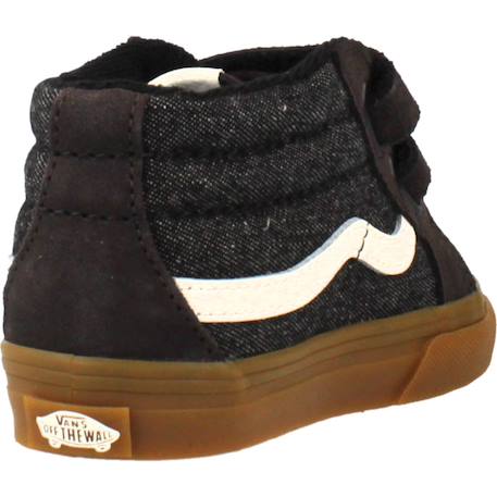 Baskets bébé garçon en cuir Noir black 3 - vertbaudet enfant 