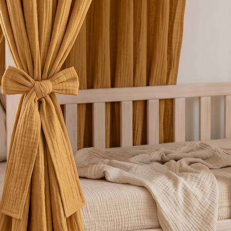Embrasses attaches à nouer pour ciel de lit cabane Beige+Blanc+Bleu+Camel+Écru+Gris+Rose+Terracotta+Vert de gris 11 - vertbaudet enfant 
