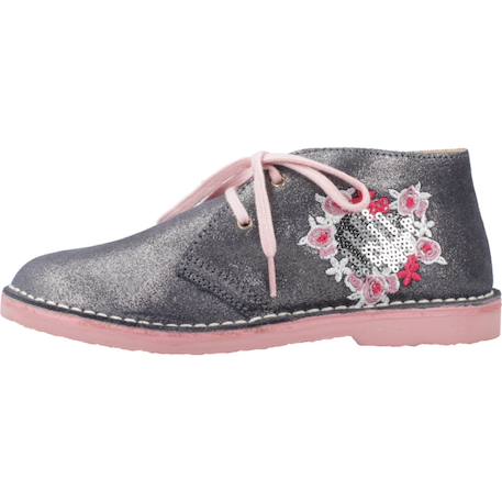 Bottes fille modèle 1060530c Argent+Bleu 2 - vertbaudet enfant 