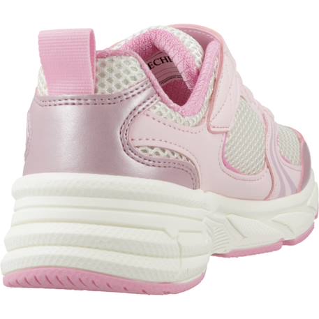 Basket fille synthétique légère et souple Blanc wsl+Rose pnk 9 - vertbaudet enfant 