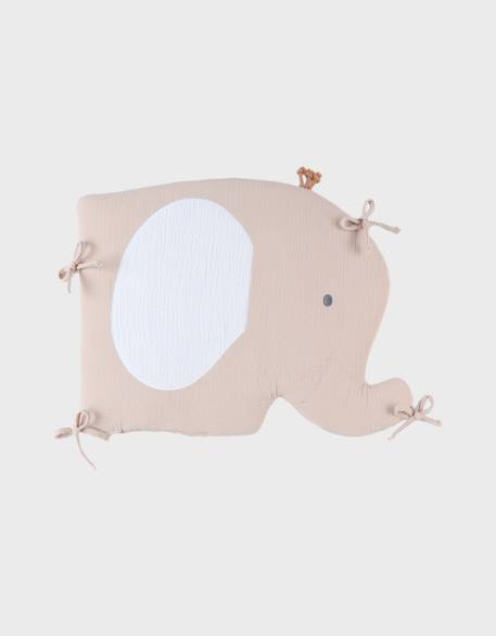 Tour de lit et protège barreaux mousseline de coton Beige 6 - vertbaudet enfant 