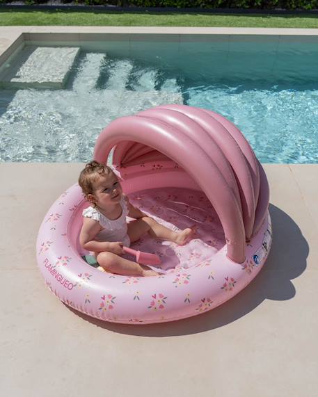 Piscine enfant avec auvent protection soleil Bleu+Rose 8 - vertbaudet enfant 