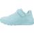 Basket fille synthétique légère et souple Blanc+Bleu turq+Bleu turquoise 8 - vertbaudet enfant 