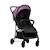 Poussette urbaine légère et compacte Milan Noir et violet 1 - vertbaudet enfant 