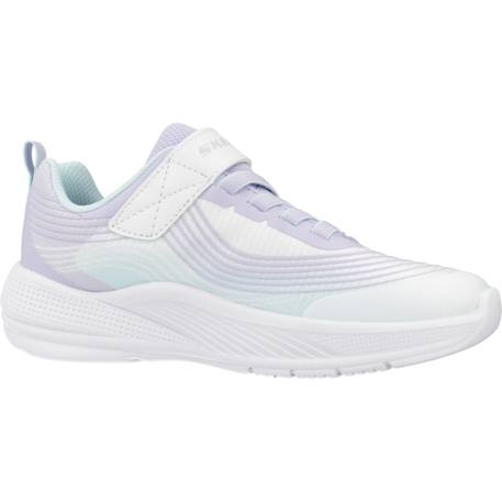 Baskets basses à scratch Blanc et violet+Blanc wlvm+Purpe aqua+Rose 11 - vertbaudet enfant 