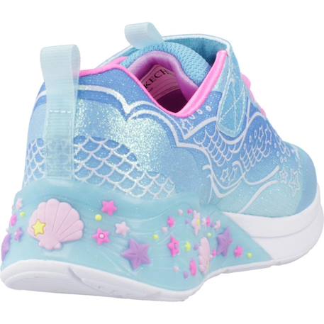 Baskets basses à scratch Bleu blmt+Lvmt levender multi+Violet lvmt 3 - vertbaudet enfant 