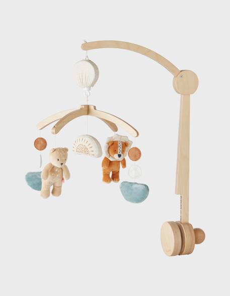 Mobile musical babou & kendi en bois Beige 2 - vertbaudet enfant 