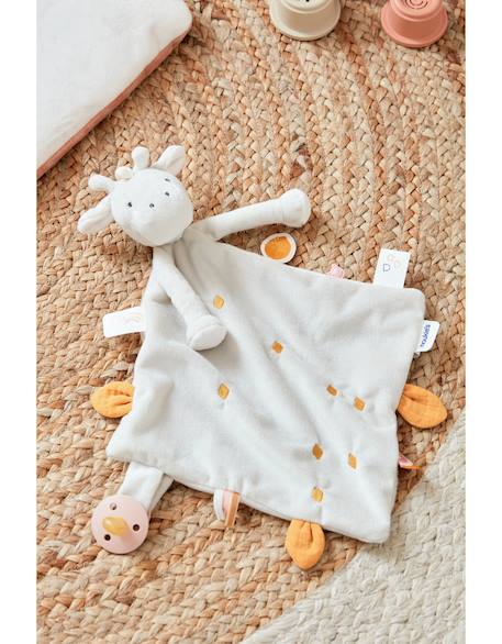 Doudou gigi en veloudoux® Ecru 3 - vertbaudet enfant 