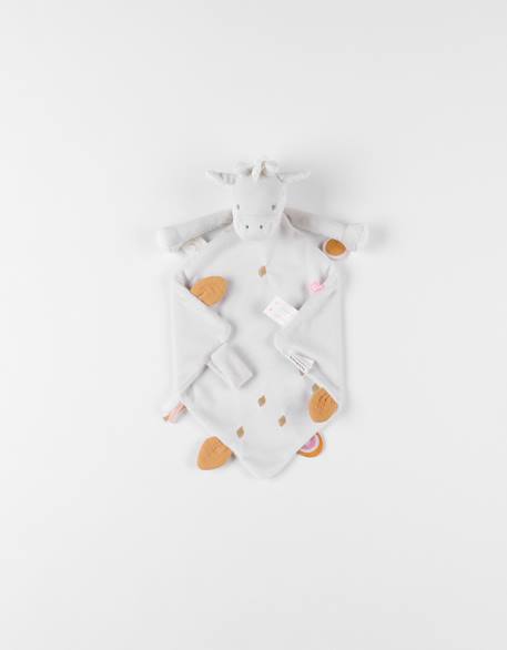 Doudou gigi en veloudoux® Ecru 4 - vertbaudet enfant 
